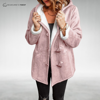 Overcast Stylish button-front coat for women | Amara