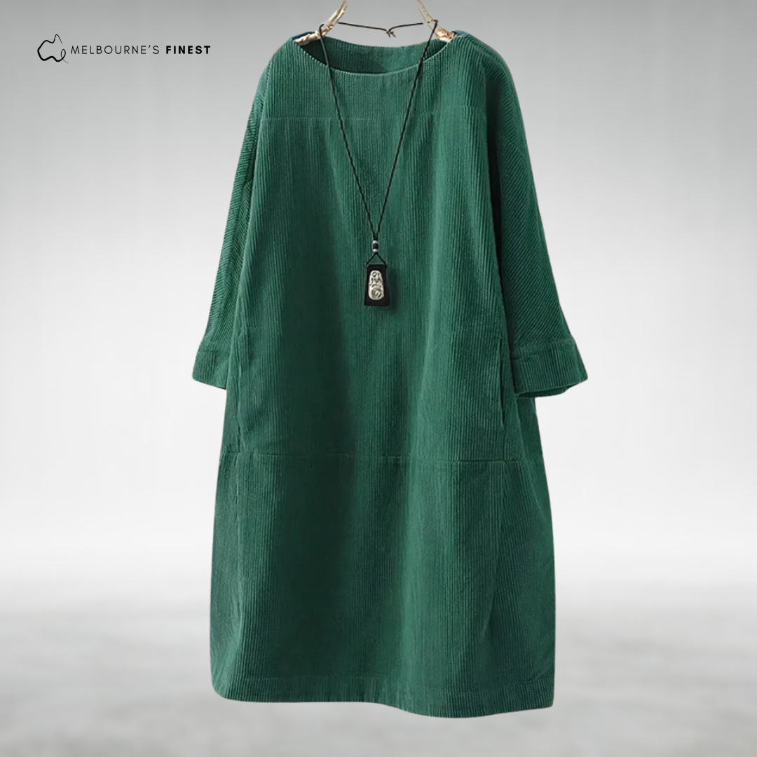Polished Relaxed midi dress for women | Aria