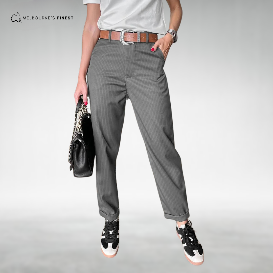 Streamlined Sleek tailored trousers for women | Arlen