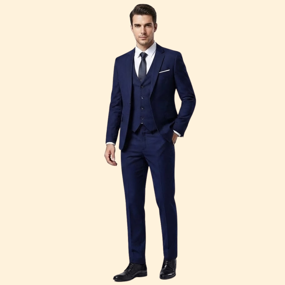 Classic three-piece formal suit set for men | Lucien -9