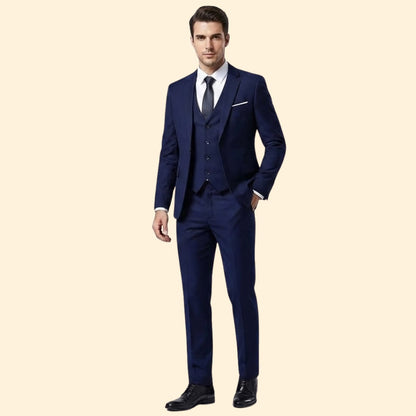 Classic three-piece formal suit set for men | Lucien -9