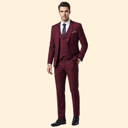 Classic three-piece formal suit set for men | Lucien -8