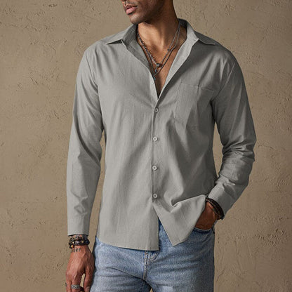Seasonal Casual shirt with traditional collar for men | Matteo