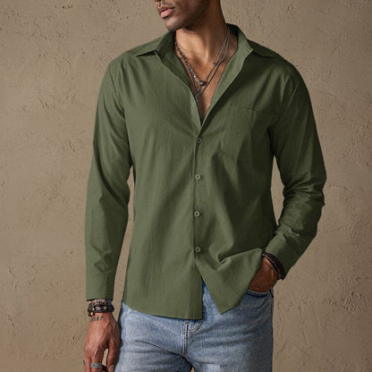 Seasonal Casual shirt with traditional collar for men | Matteo