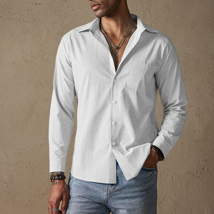 Seasonal Casual shirt with traditional collar for men | Matteo