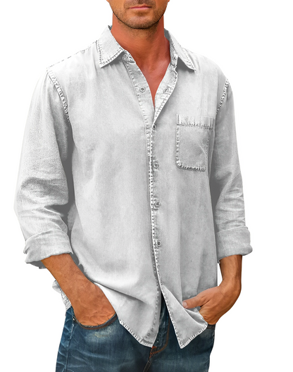Everyday Long sleeve denim shirt for men | Mason
