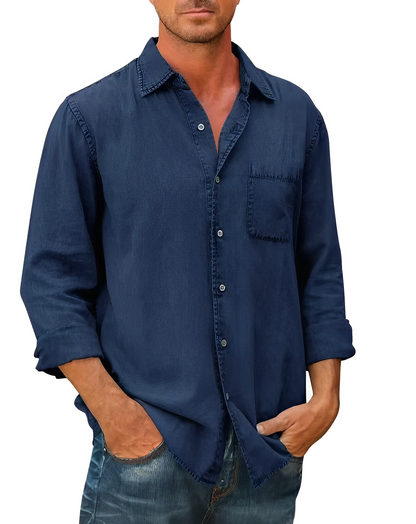 Everyday Long sleeve denim shirt for men | Mason