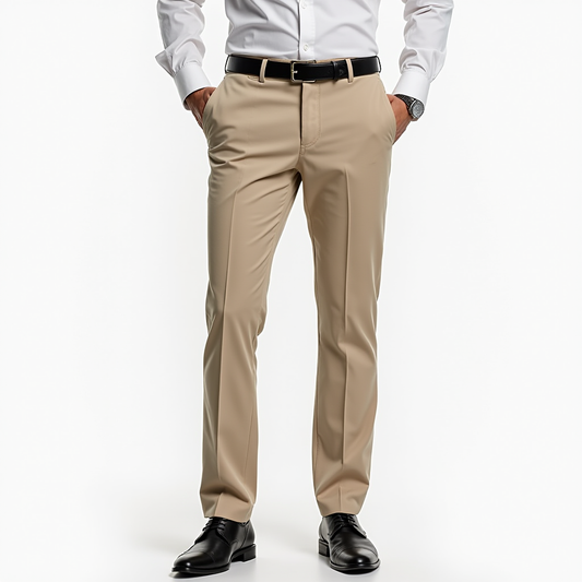 Classic slim-fit everyday chino trousers for men -1