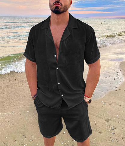 Woven Summer short sleeve set for men | Eden