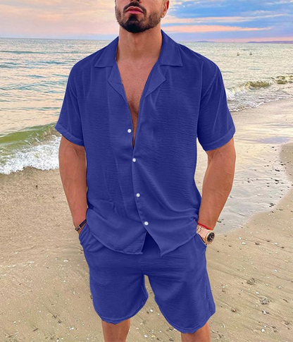 Woven Summer short sleeve set for men | Eden