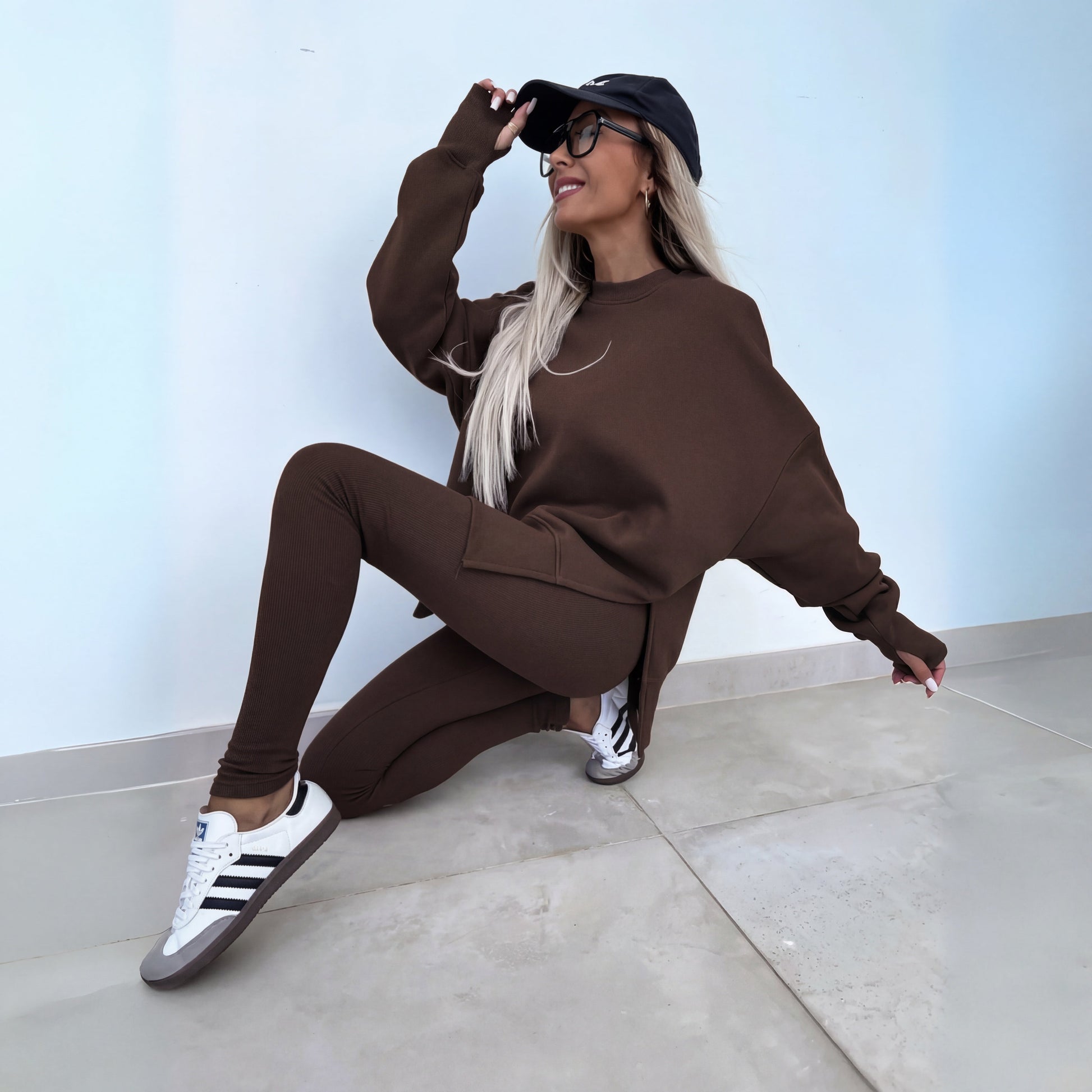 Casual sweatshirt and pants co-ord set for women | Yachi -8