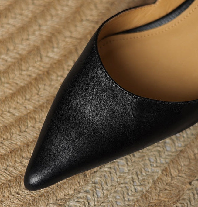 Refined genuine leather stiletto heels for women | Carlen -26