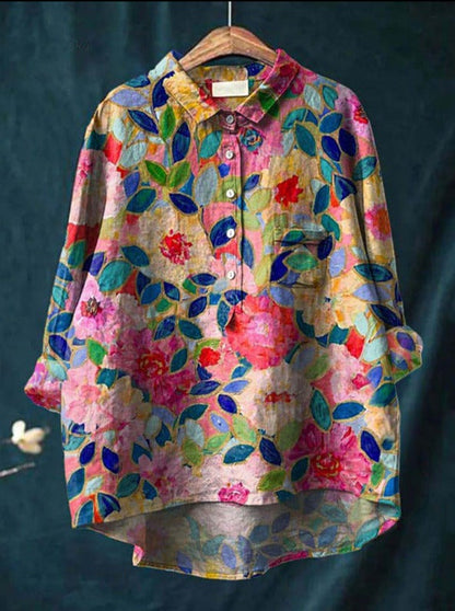 Feminine French vintage style blouse for women | Anita -3