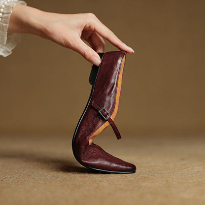Elegant genuine leather mules for women | Orella -12