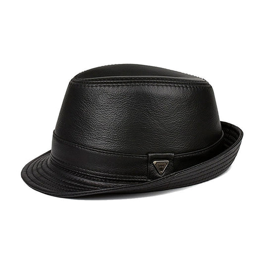 Classic leather brim heritage fedora hat for men | Kingsman -1