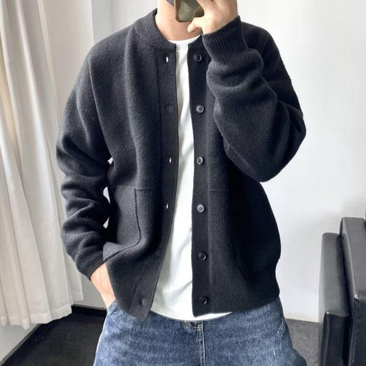 Classic relaxed everyday cardigan sweater for men | Everett -1