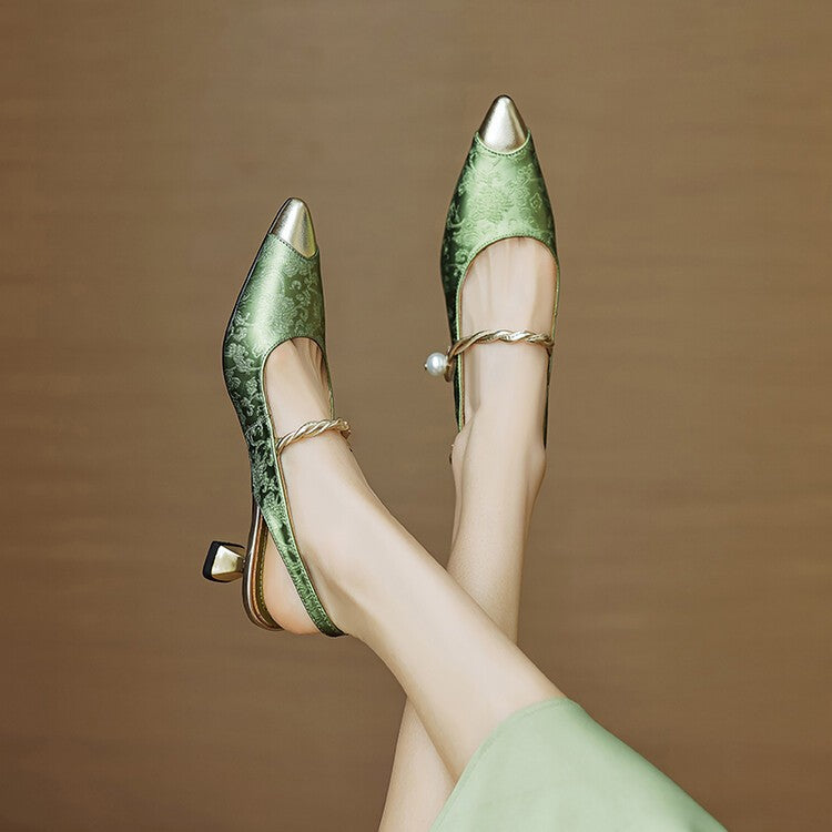 Classic elegant kitten heels for women | Savana -2