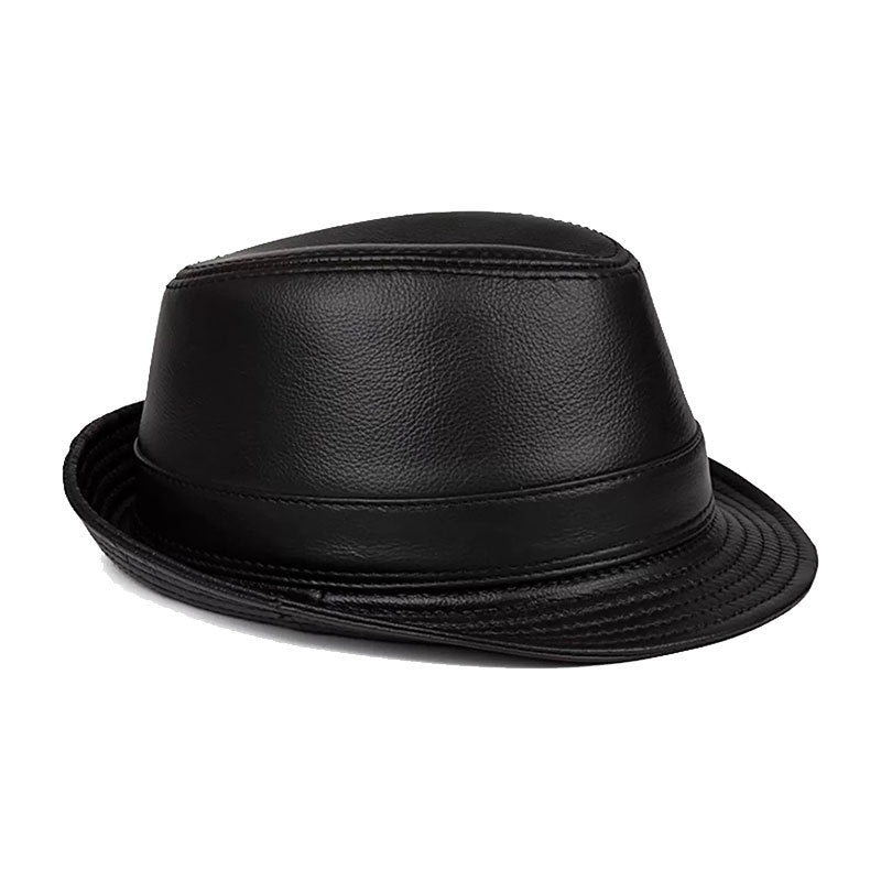 Classic leather brim heritage fedora hat for men | Kingsman -2