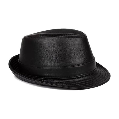 Classic leather brim heritage fedora hat for men | Kingsman -2