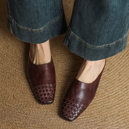 Elegant genuine leather slip-on mules for women | Dalvi -4