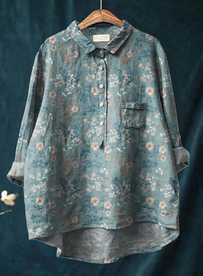 Feminine French vintage style blouse for women | Anita -8