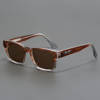 Classic lightweight square frame sunglasses for men | Hamptons -4