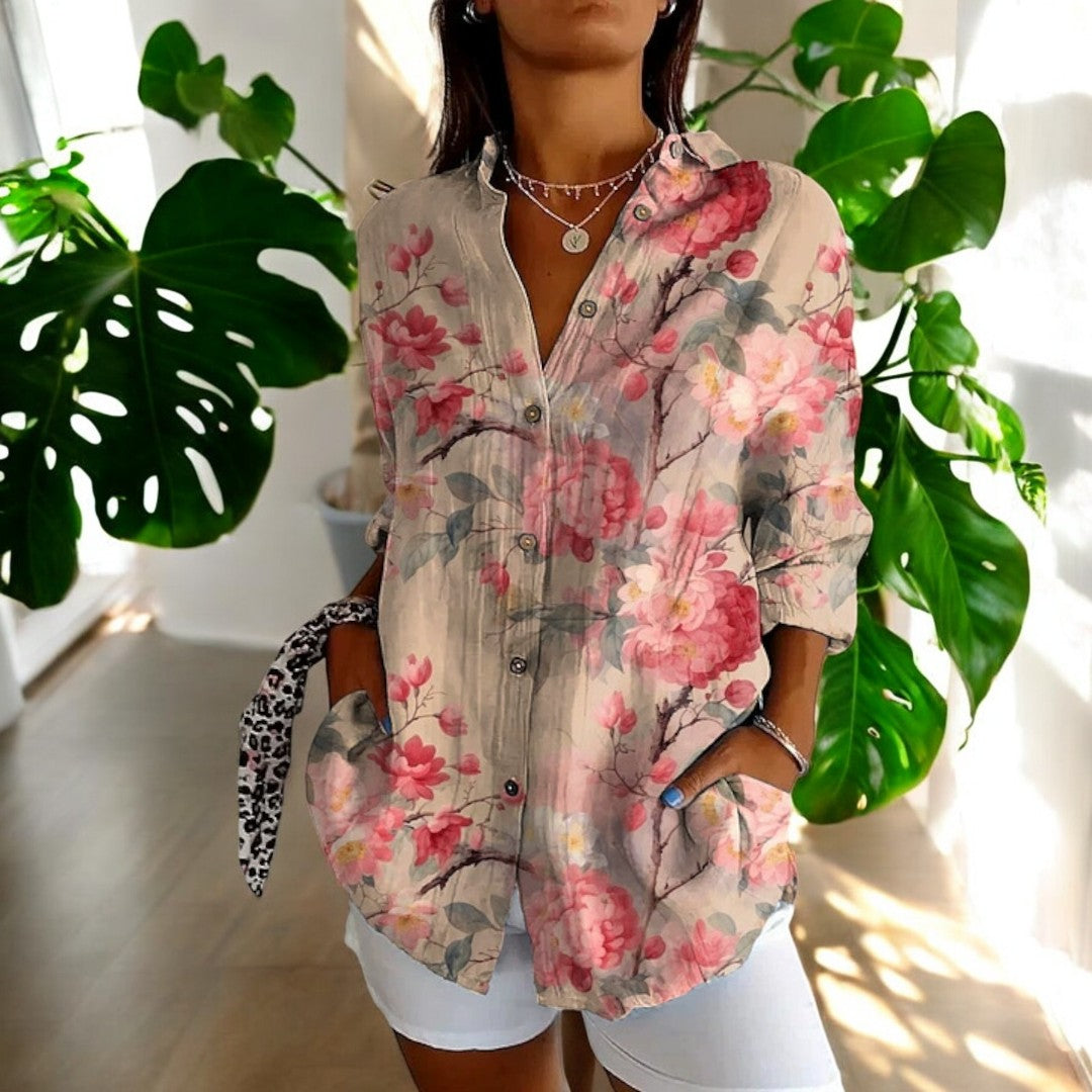 Stylish floral everyday blouse for women | Irene -11