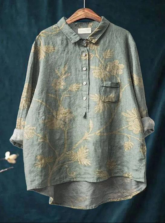 Feminine French vintage style blouse for women | Anita -9