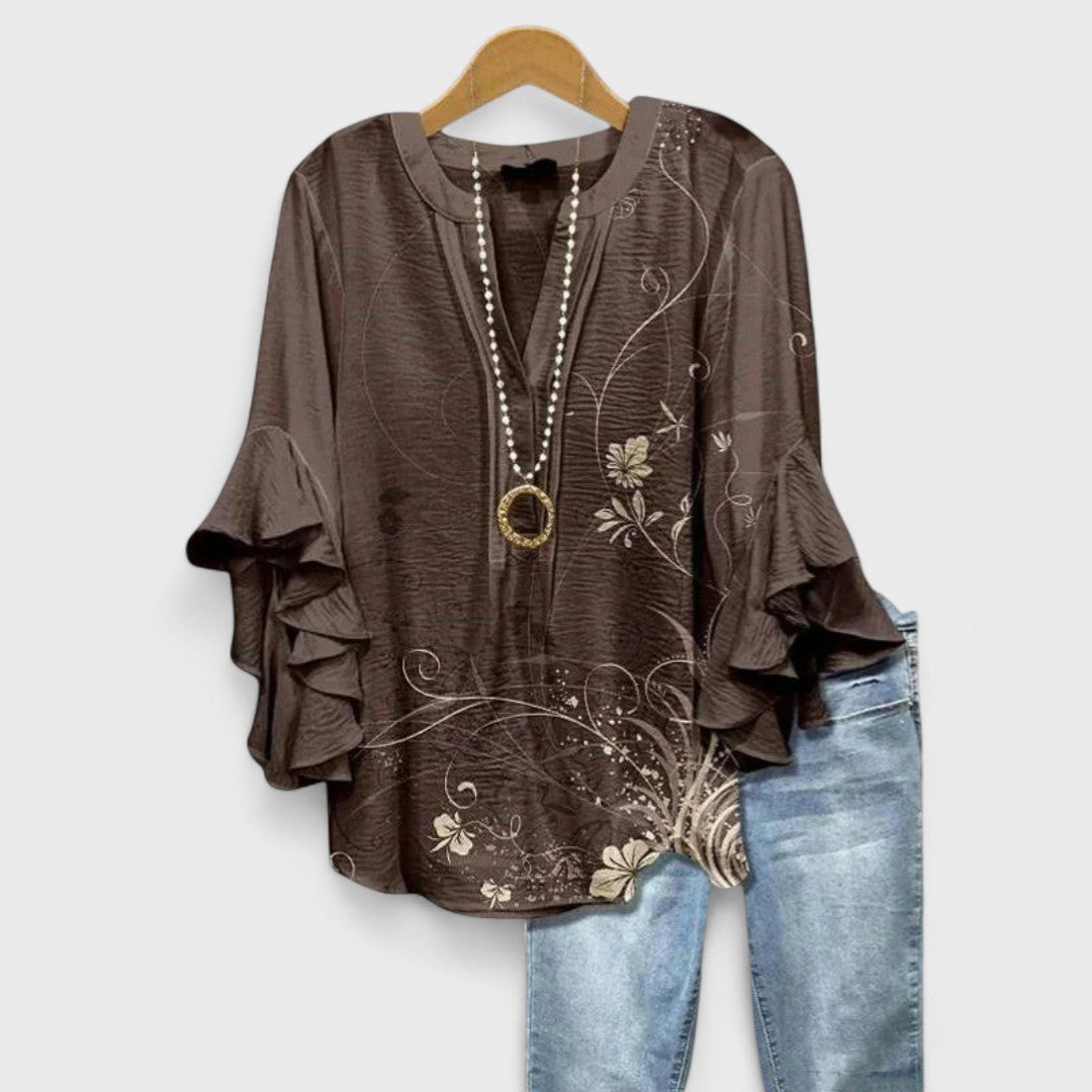 Lightweight everyday casual blouse for women | Kay -4