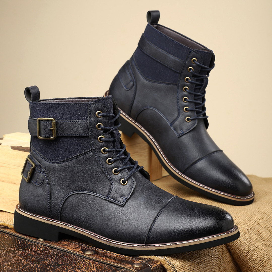 Wanderer Rugged zip boots with vintage-inspired silhouette for men | Xavier