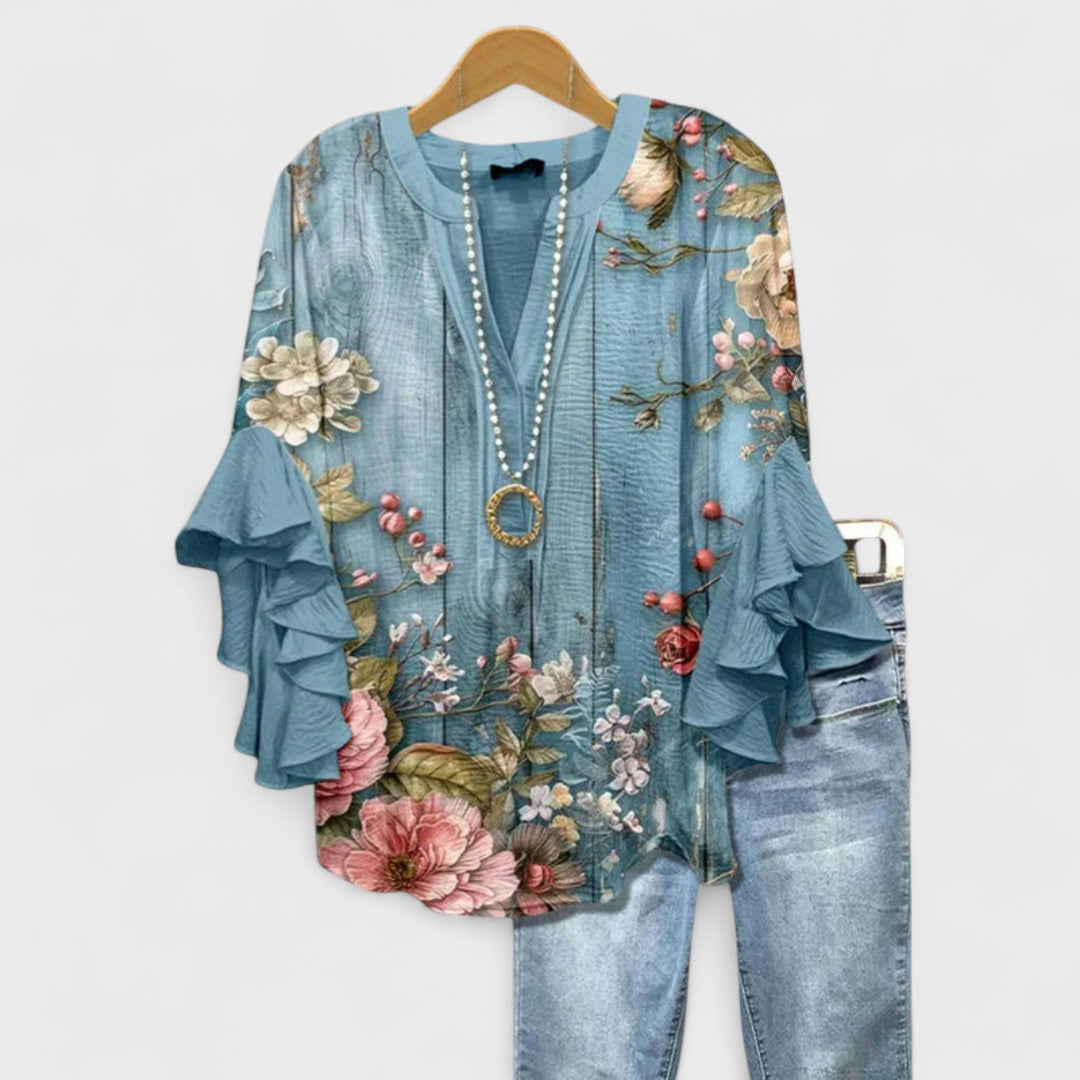 Lightweight everyday casual blouse for women | Kay -7