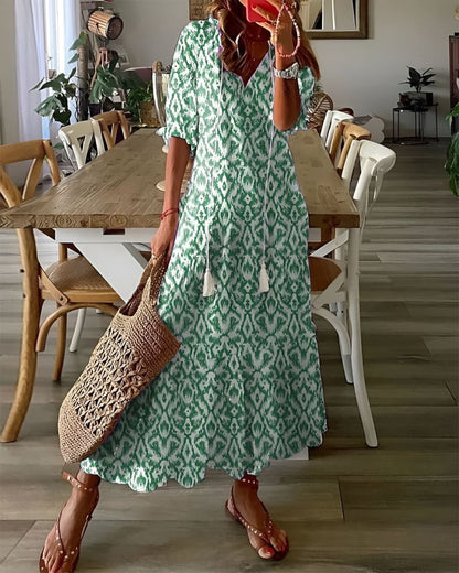 Boho relaxed everyday dress for women | Celina -2