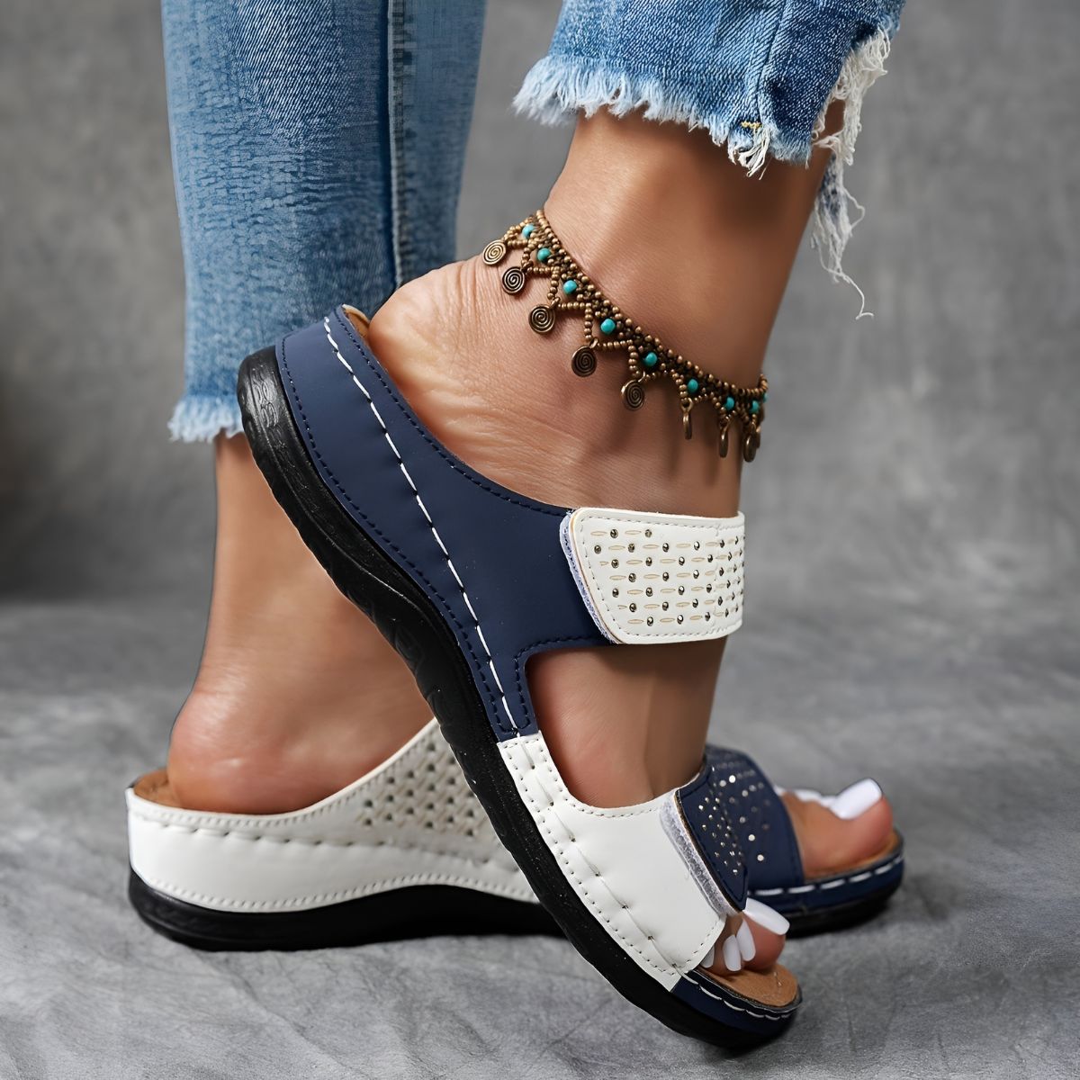 Palmed Elegant comfort sandals for women | Arelia
