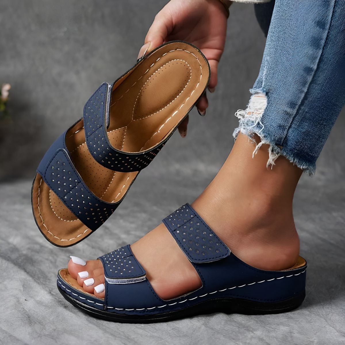 Palmed Elegant comfort sandals for women | Arelia
