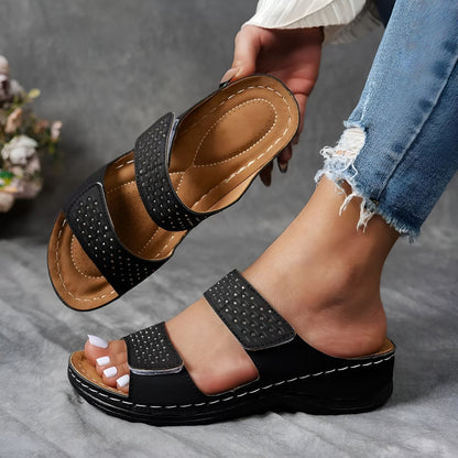 Palmed Elegant comfort sandals for women | Arelia