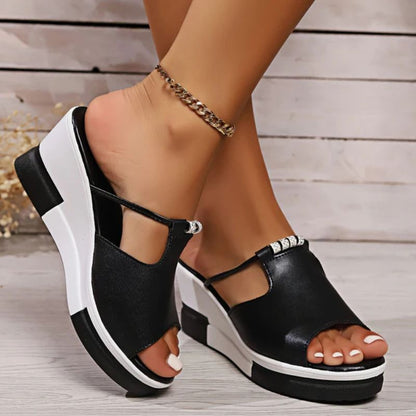Comfortable orthopedic platform strap sandals for women -6