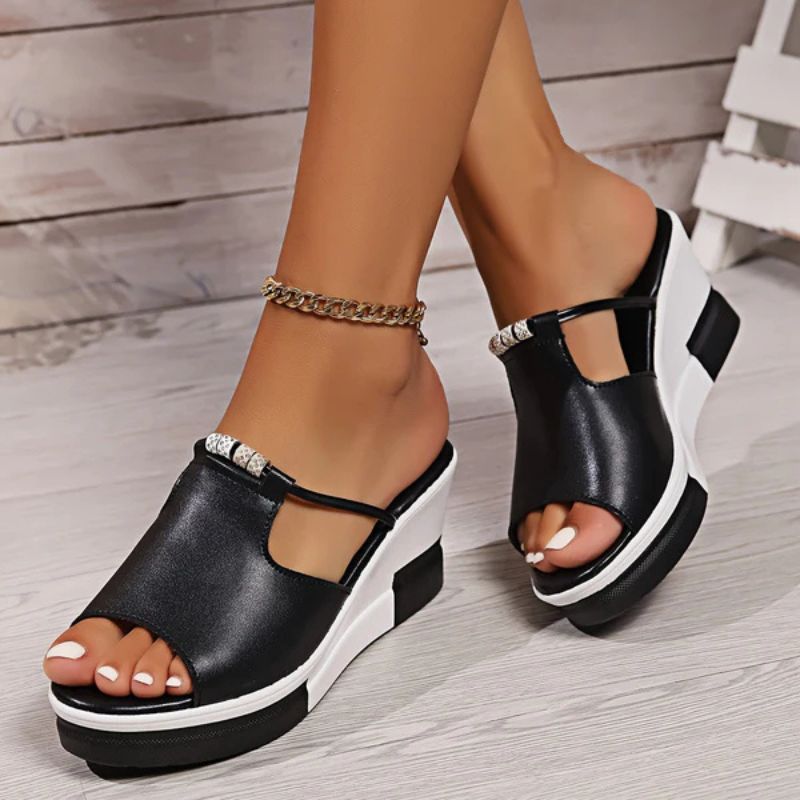 Comfortable orthopedic platform strap sandals for women -3