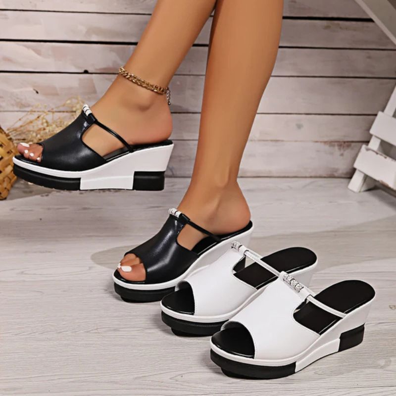 Comfortable orthopedic platform strap sandals for women -4