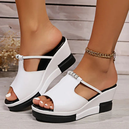 Comfortable orthopedic platform strap sandals for women -2