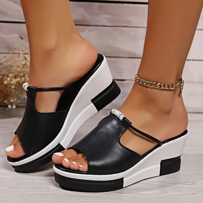 Comfortable orthopedic platform strap sandals for women -1