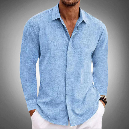Classic linen shirt for men | Roberto Russo Amsterdam -1
