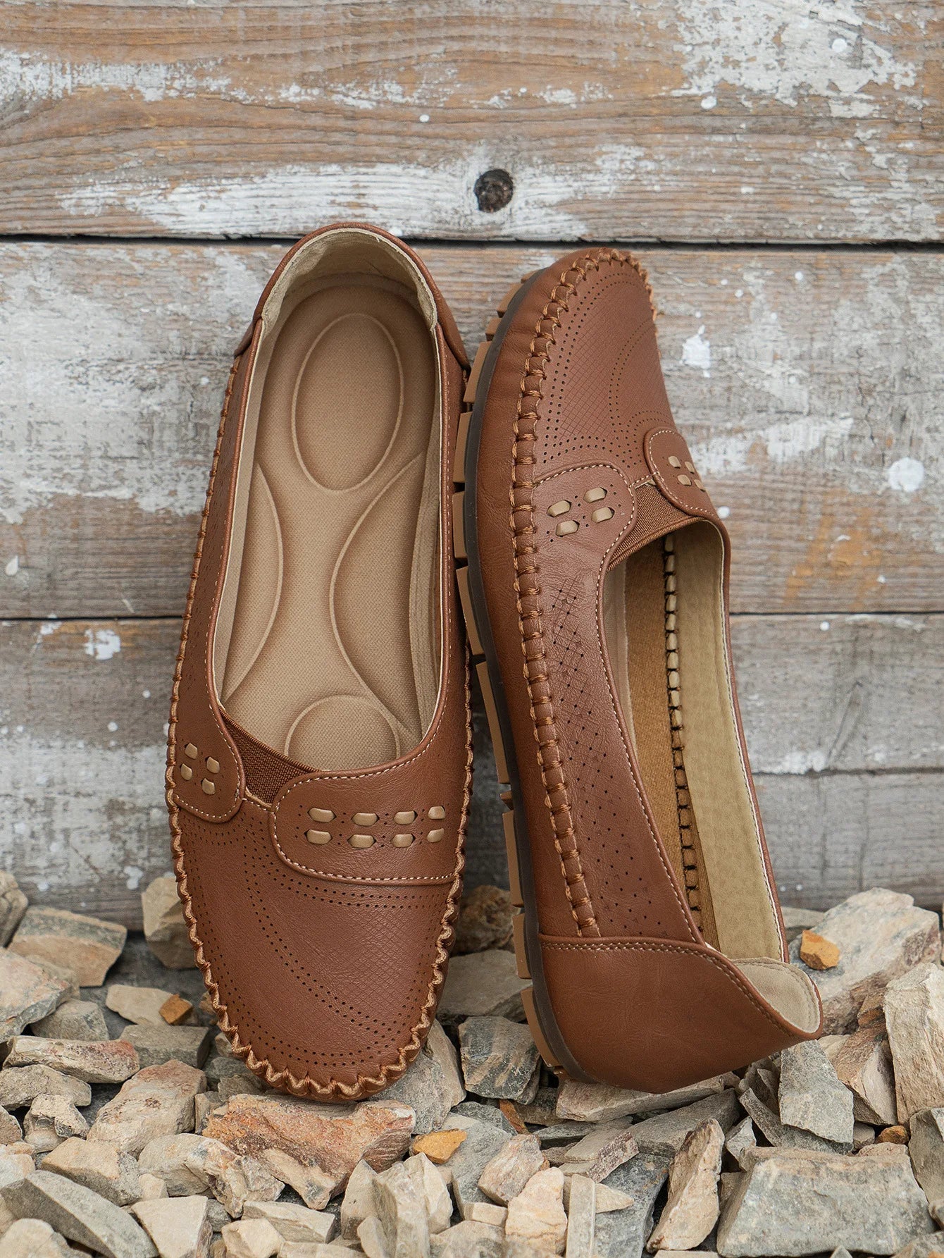 Elegant featherlight cushioned slip-on loafers for women | Elodie -12