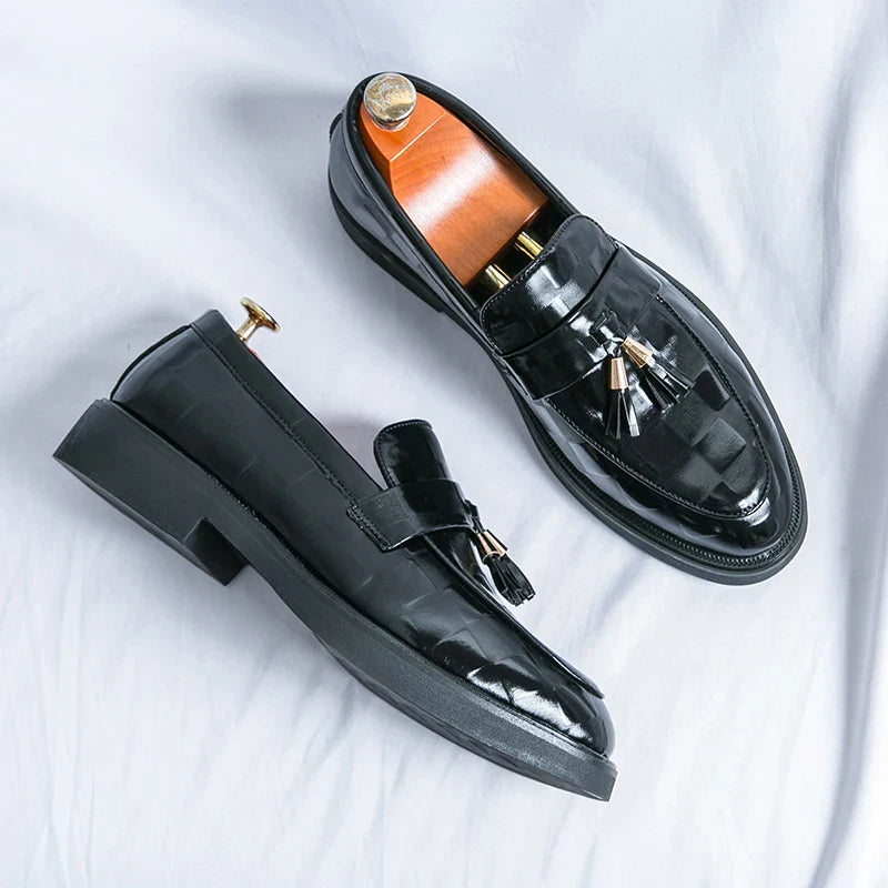 Classic genuine leather loafers for men | Lorenzo -13