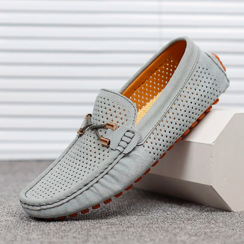 Smart perforated cushioned-insole loafers for men | Jorik -1