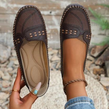 Elegant featherlight cushioned slip-on loafers for women | Elodie -1