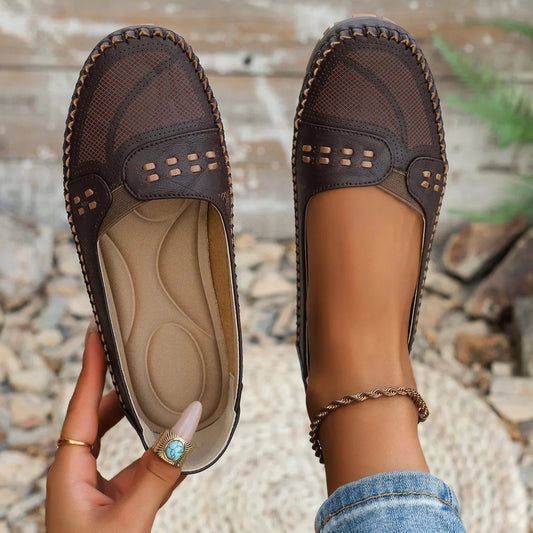 Elegant featherlight cushioned slip-on loafers for women | Elodie -1