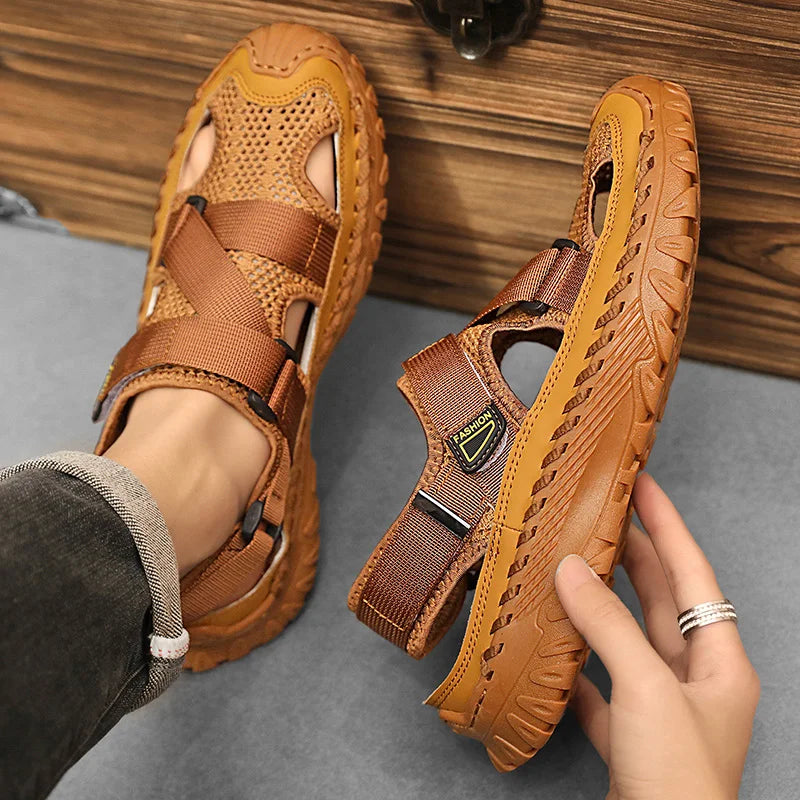 Rugged comfortable hike terrain sandals for men | Cascade -4