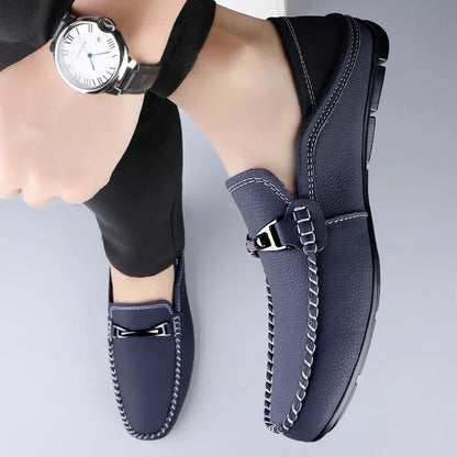 Classic genuine leather loafers for men | Melver -8