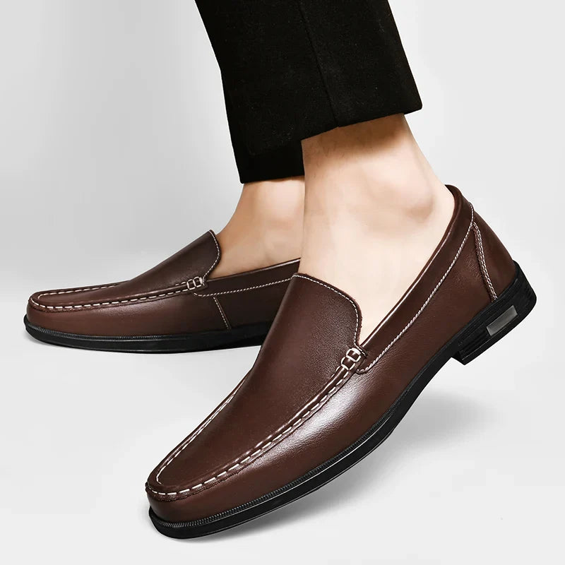 Classic genuine leather loafers for men | Verona -9