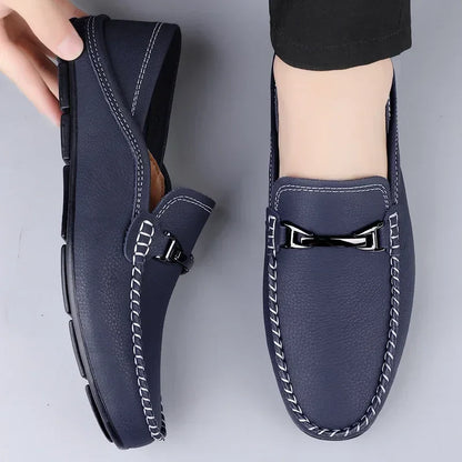 Classic genuine leather loafers for men | Melver -7